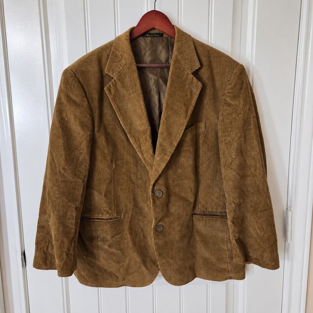 Vintage Hunt Valley Corduroy Sport Coat Blazer Brown 2-Button Men's 42R/44R
